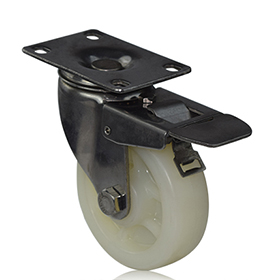 4寸不銹鋼尼龍剎車輪